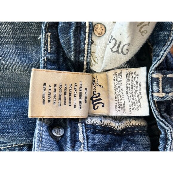 Miss Me Womens Boot Cut Jeans Size 30 Blue Denim - Picture 4 of 16